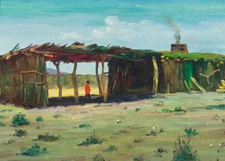 Elbridge Ayer Burbank - Pima Indian Home (Sacaton, Arizona)