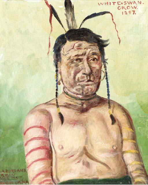 Elbridge Ayer Burbank - White Swan Crow