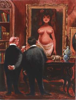 Eldon Dedini - Notice how the eyes follow you around the room