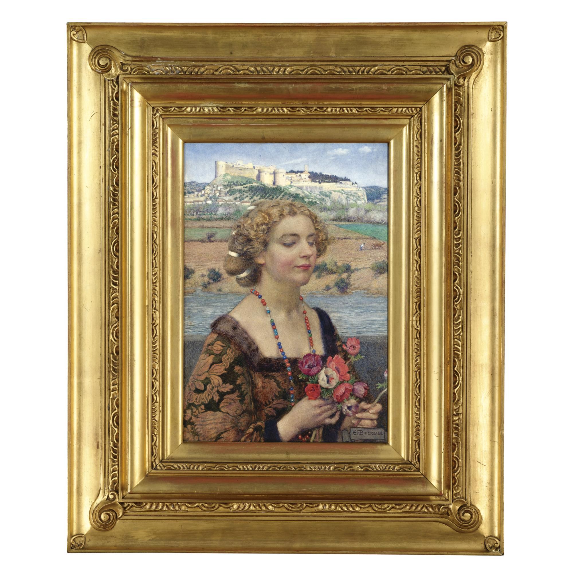 Eleanor Fortescue-Brickdale, R.W.S. - Petrarch\'S Laura At Avignon