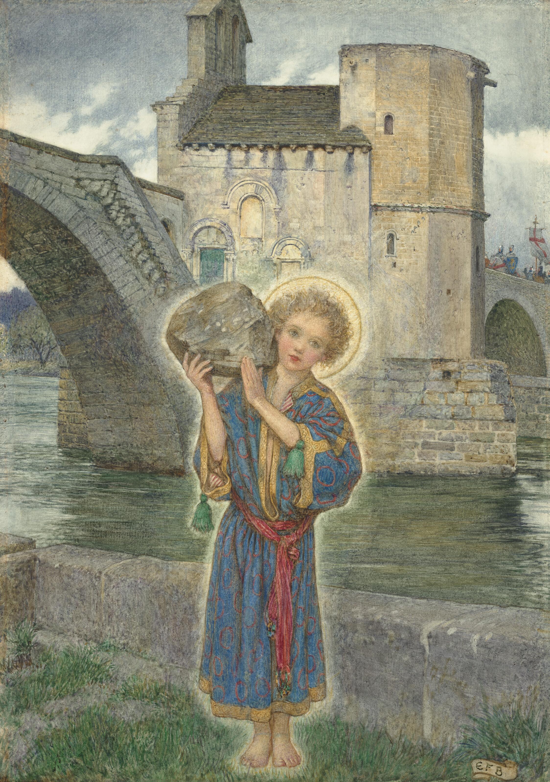 Eleanor Fortescue Brickdale, R.W.S. - St Bénézet of Avignon