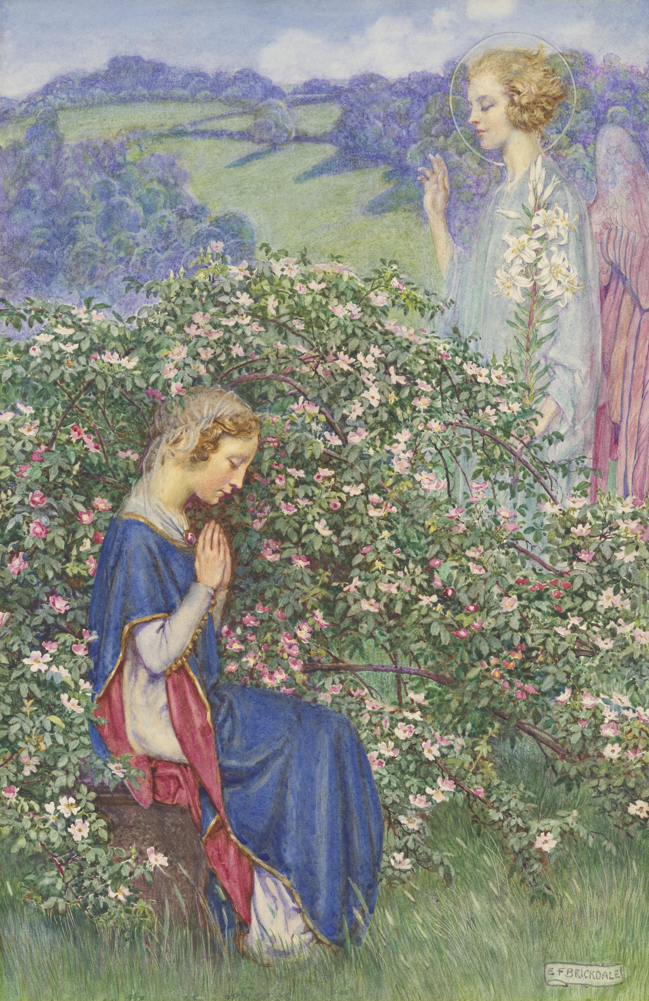 Eleanor Fortescue Brickdale, R.W.S. - The Birth of the Rose