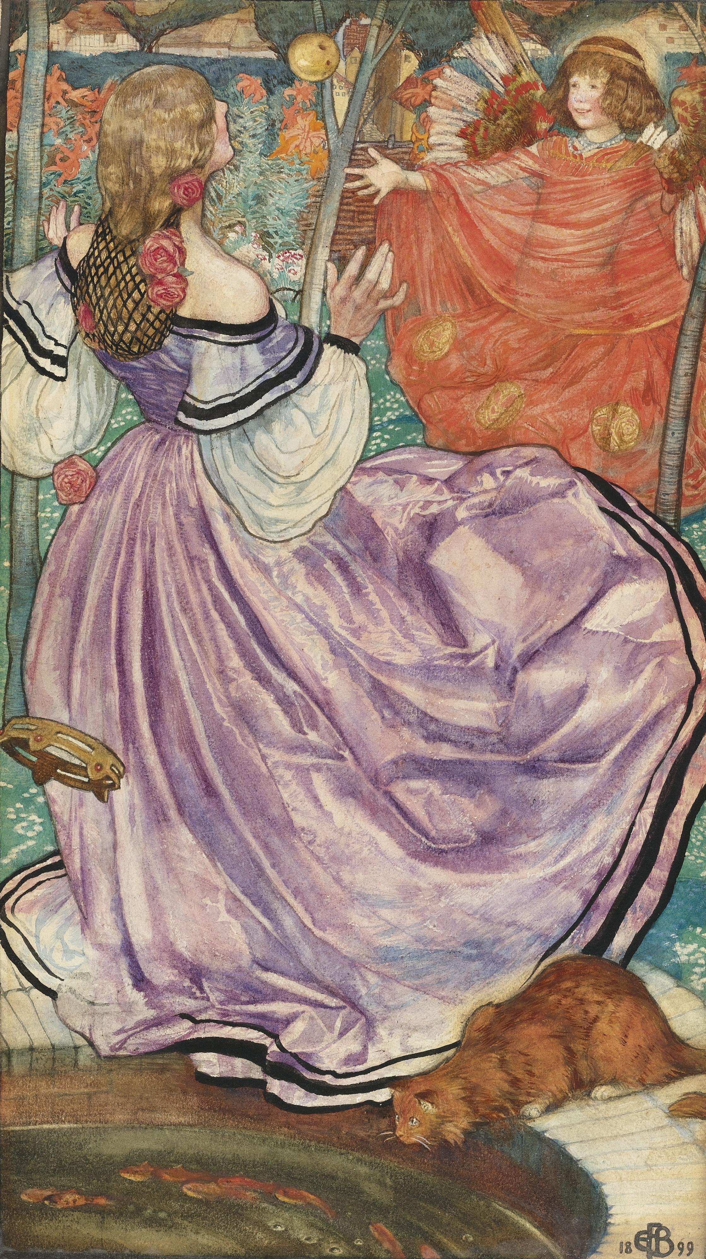 Eleanor Fortescue-Brickdale, R.W.S. - The Gilded Apple