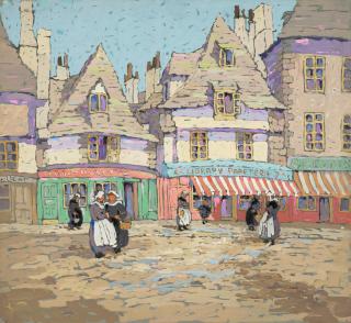 Eleanor Parke Custis - French Street Scene