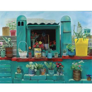 Elena Climent - Green Altar With Virgin Of Guadalupe