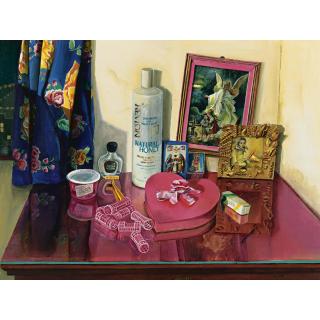 Elena Climent - Mesa Rosa Con Objetos