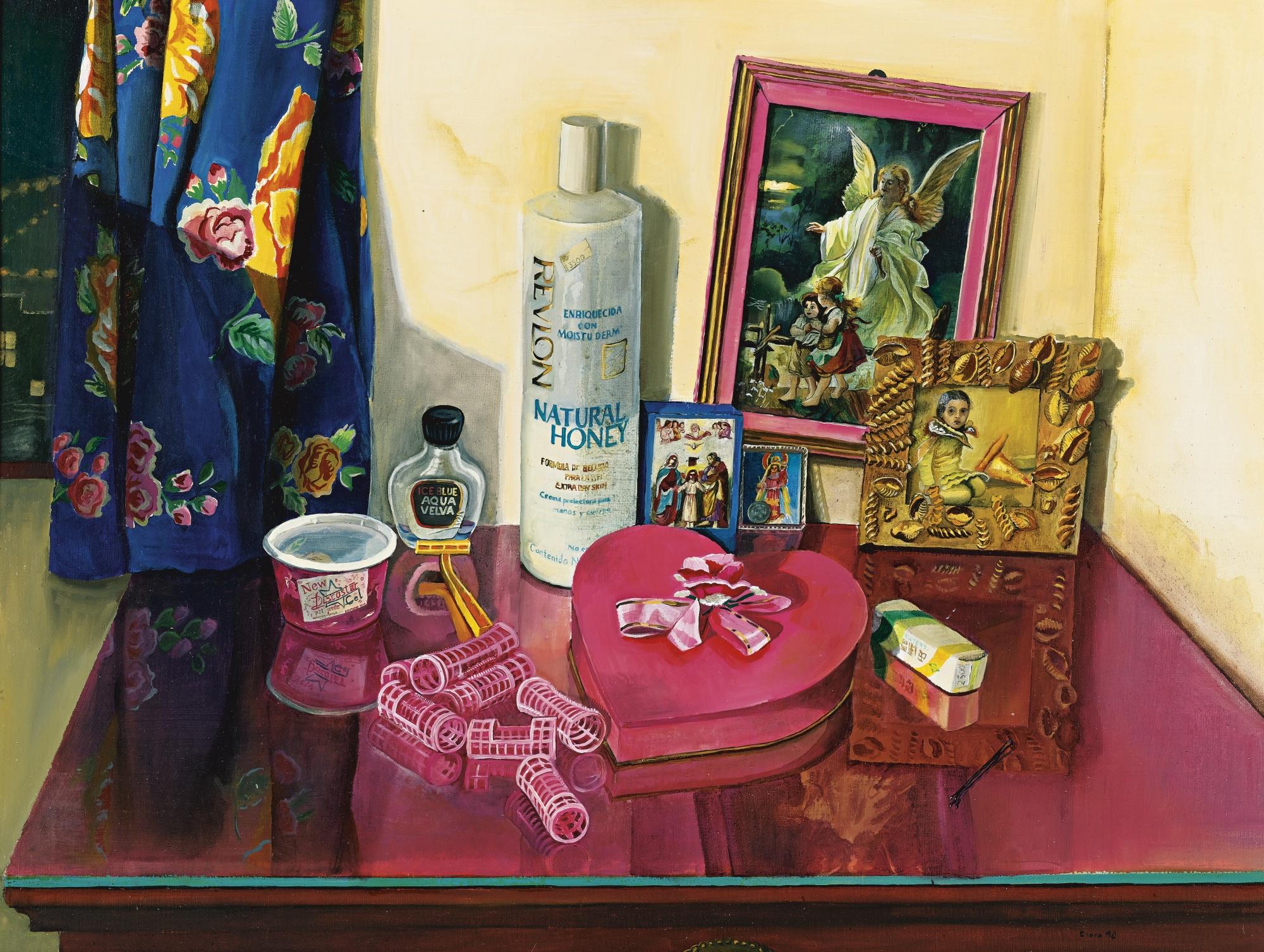 Elena Climent - Mesa Rosa Con Objetos