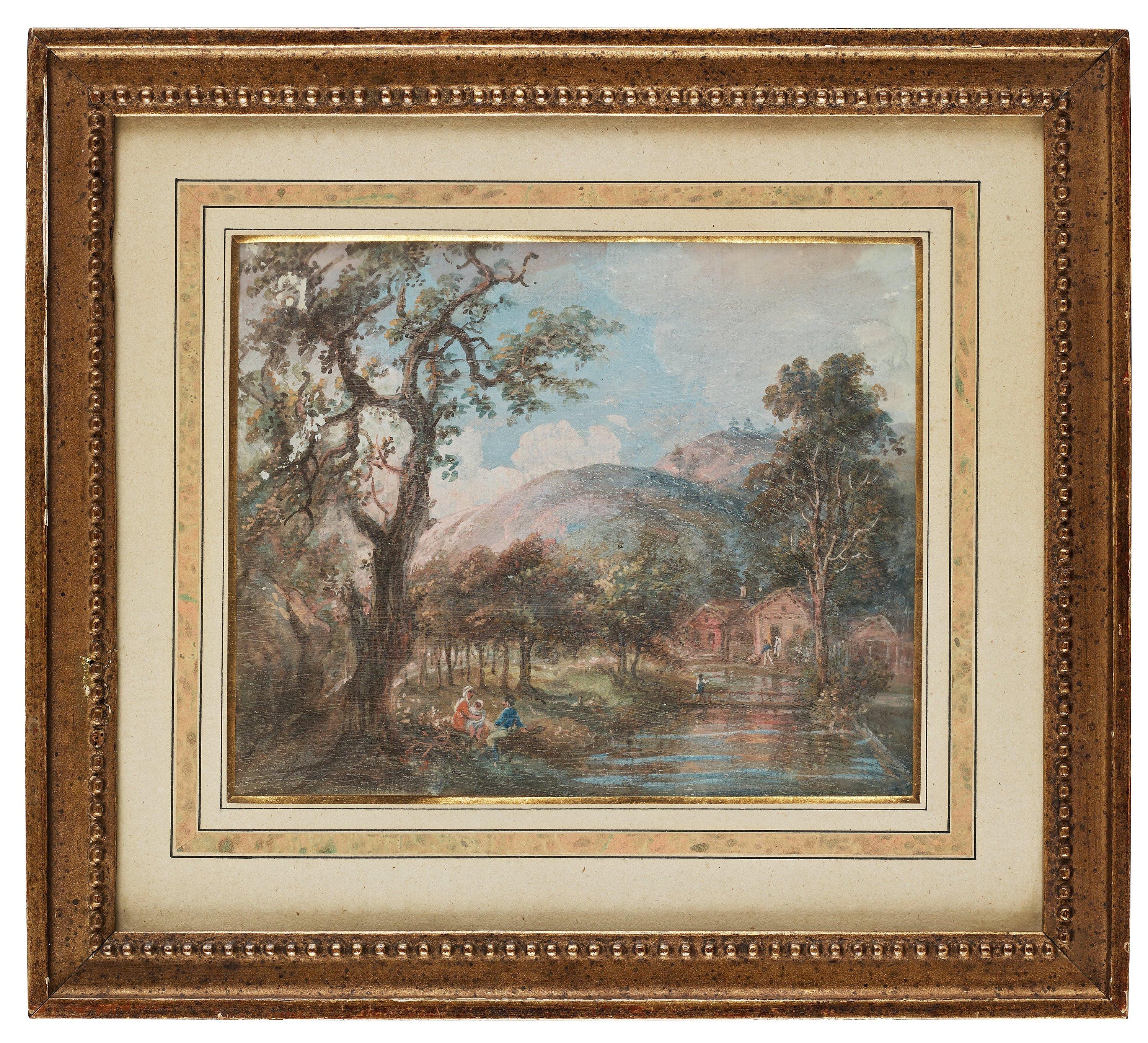 Elias Martin - A family by the water