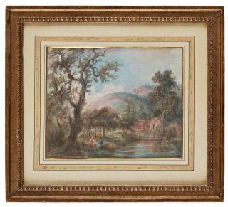 Elias Martin - A family by the water