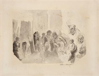 Elias Martin - Company gathered around the sick man