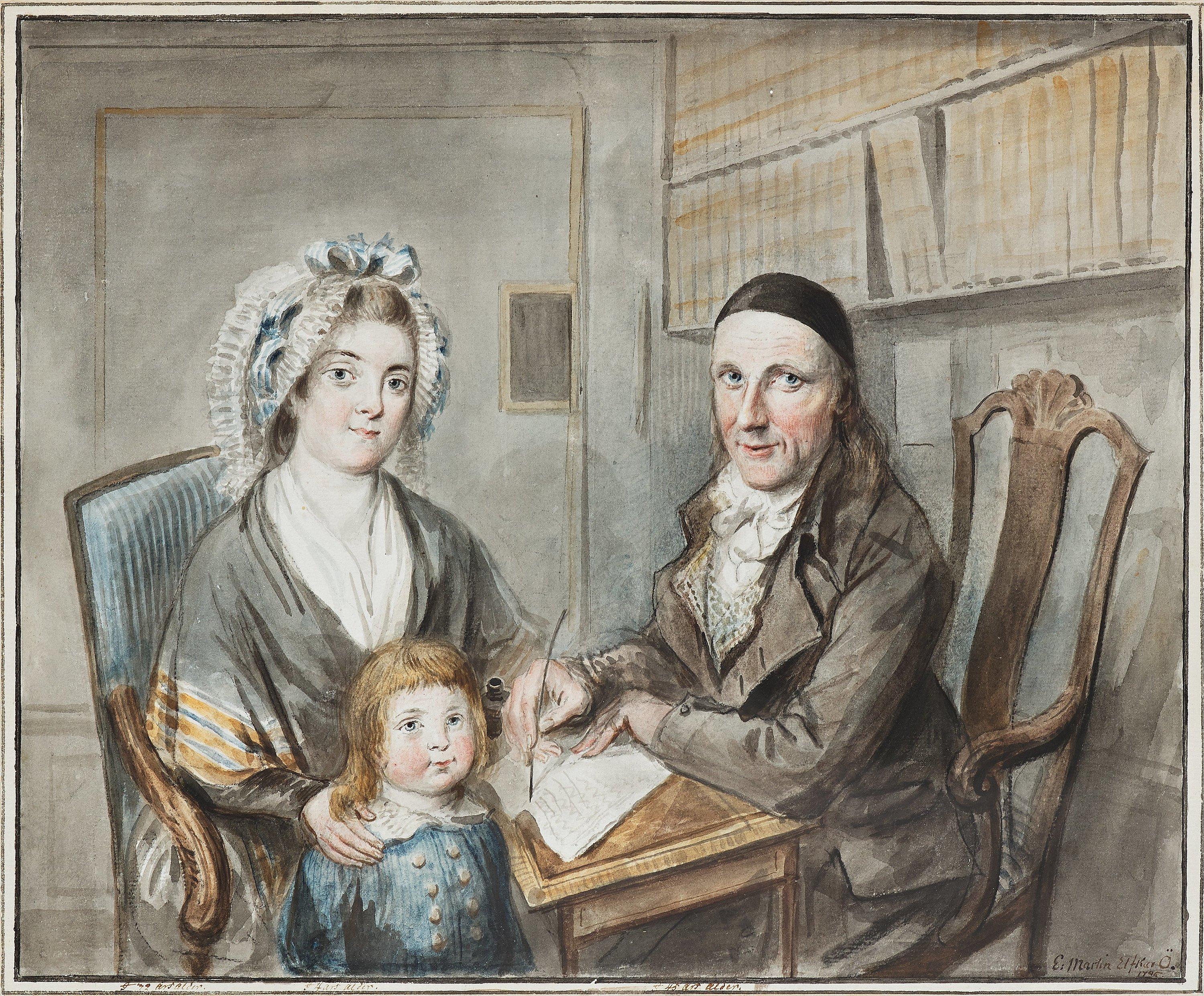 Elias Martin - Elias Martin, watercolour. Signed and dated.