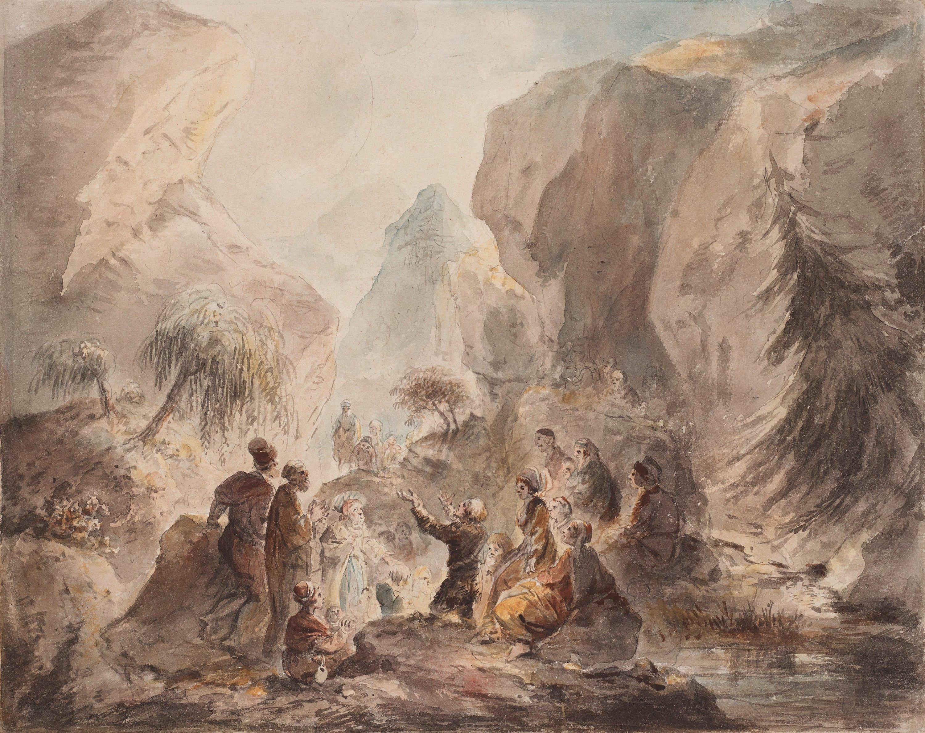 Elias Martin - John the Baptist preaching in the desert