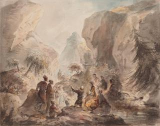 Elias Martin - John the Baptist preaching in the desert