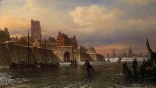 Elias Pieter Van Bommel - Das Westerthor zu Woudrichem