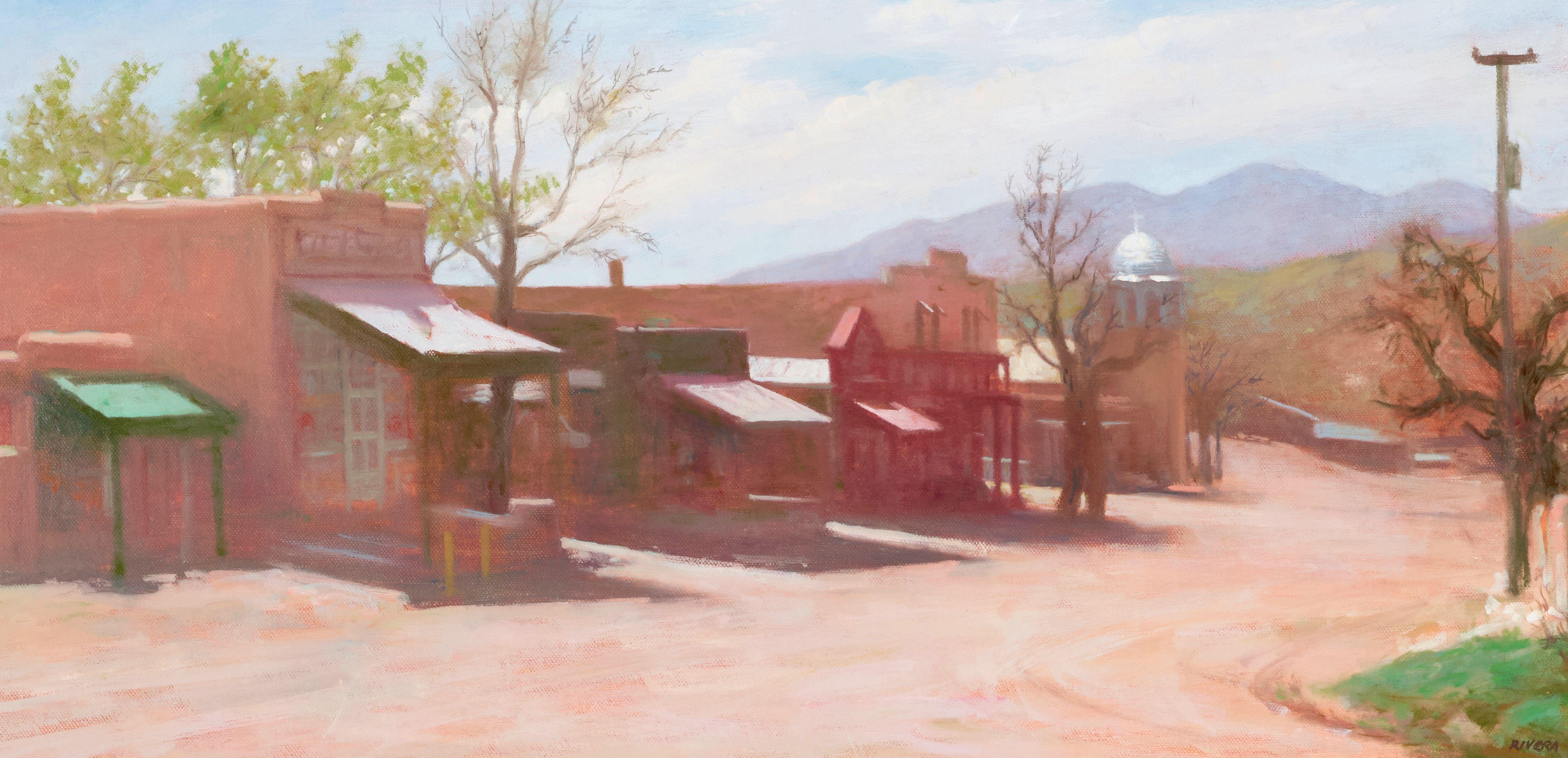 Elias Rivera - Cerrillos 12 x 24 in. framed 17 x 29 in.