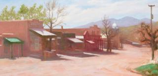 Elias Rivera - Cerrillos 12 x 24 in. framed 17 x 29 in.