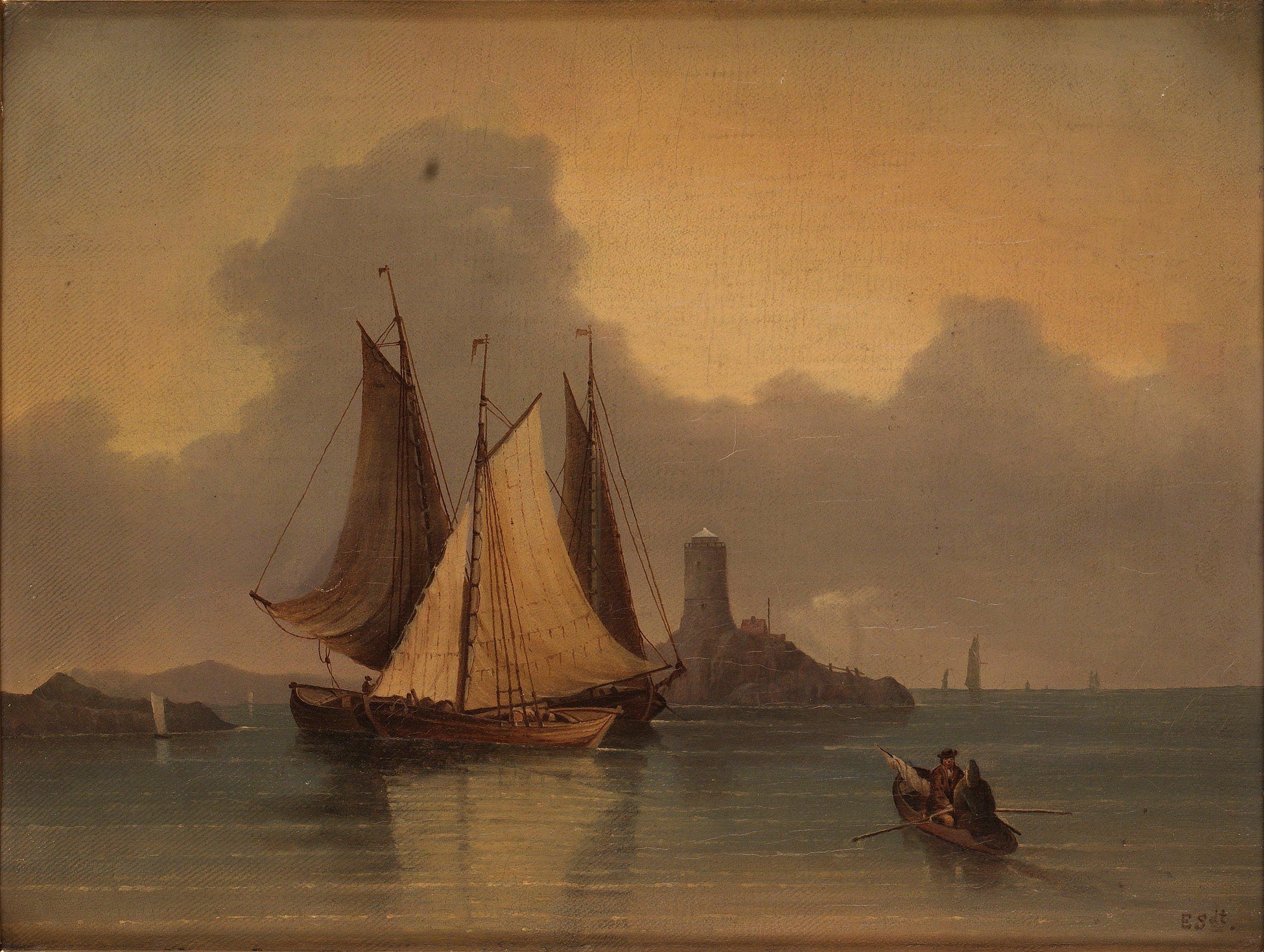 Elias Sehlstedt - View over Grönskärs lighthouse, Sandhamn
