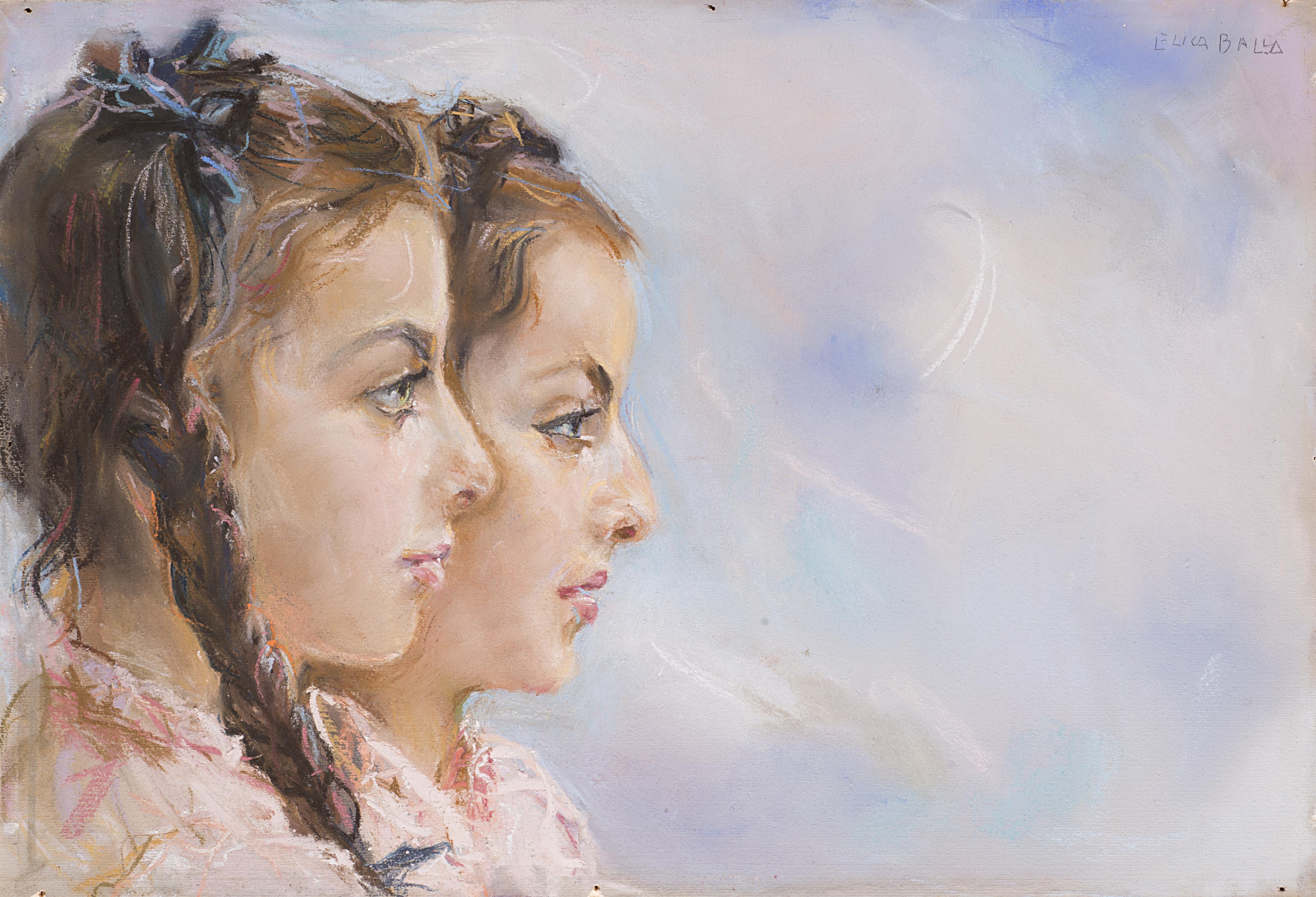 Elica Balla - Ritratto di due fanciulle