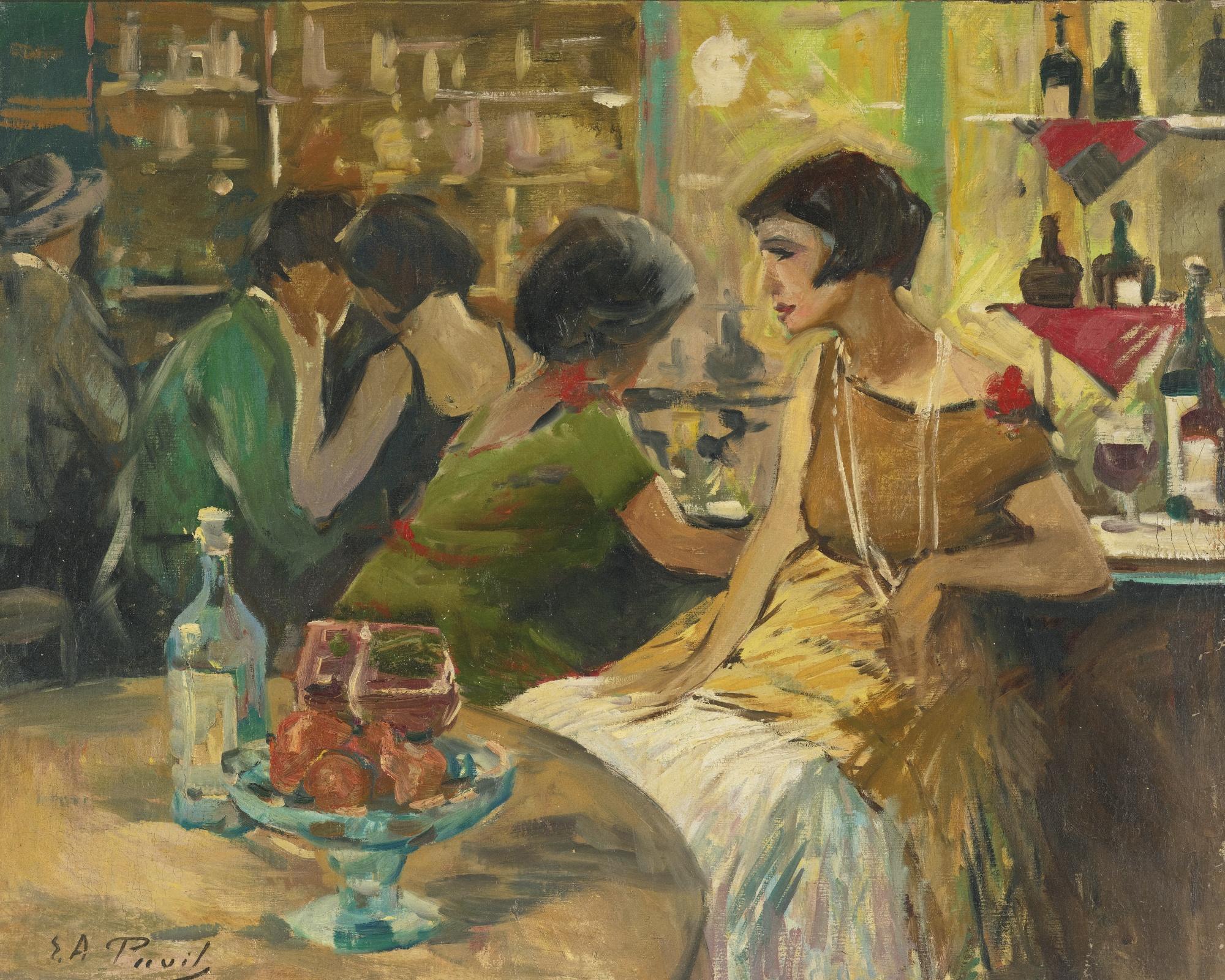 Elie Anatole Pavil - Au Café