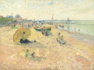 Elie Anatole Pavil - La Plage À Grouchon