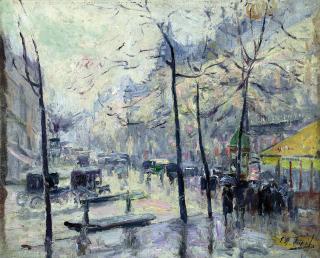 Elie Anatole Pavil - Paris in the rain