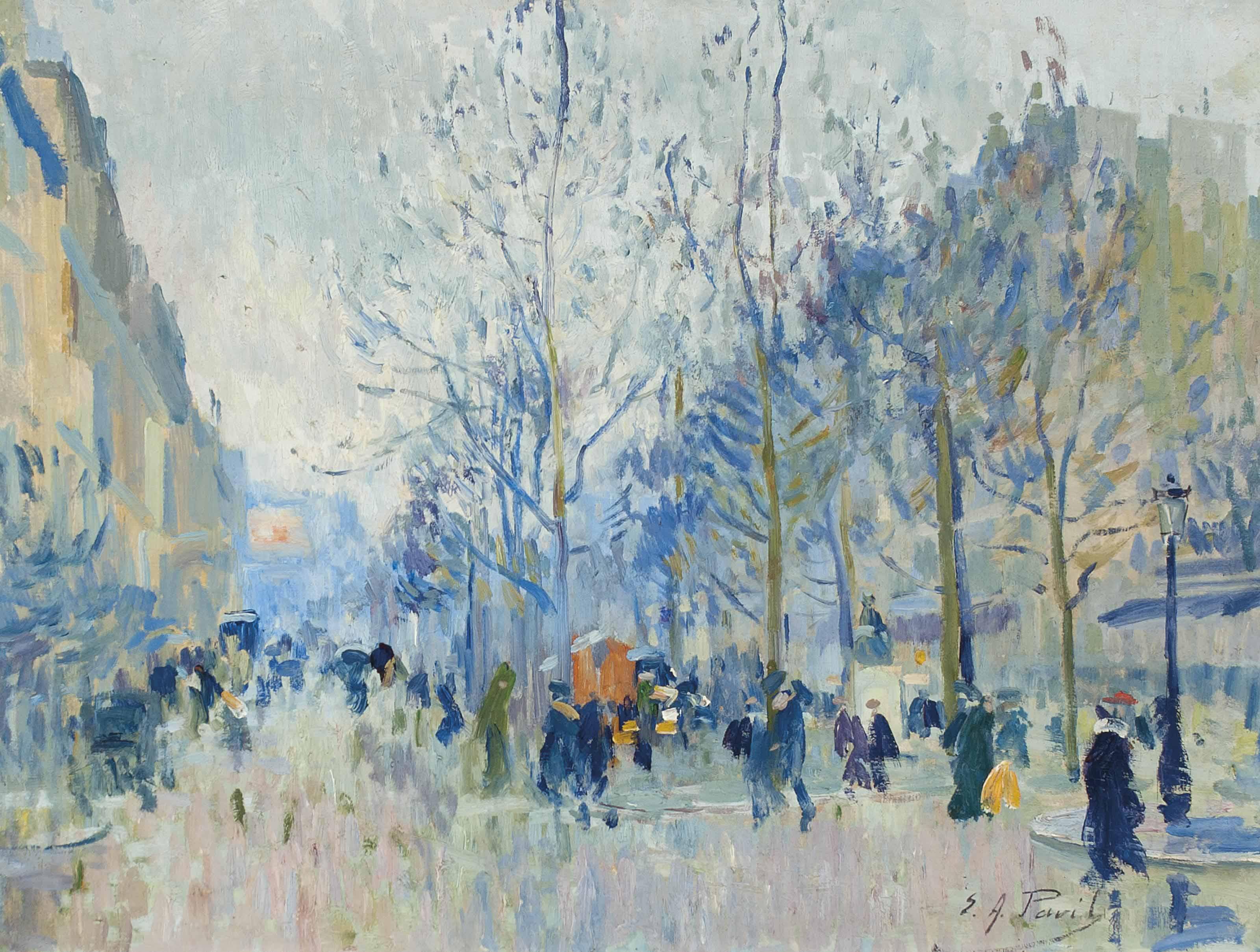Elie-Anatole Pavil - Paris In Winter