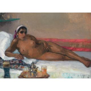 Elie-Anatole Pavil - Petite Danseuse Mauresque Au Repo