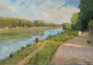 Elie Anatole Pavil - Sur la rive du fleuve, le dimanche