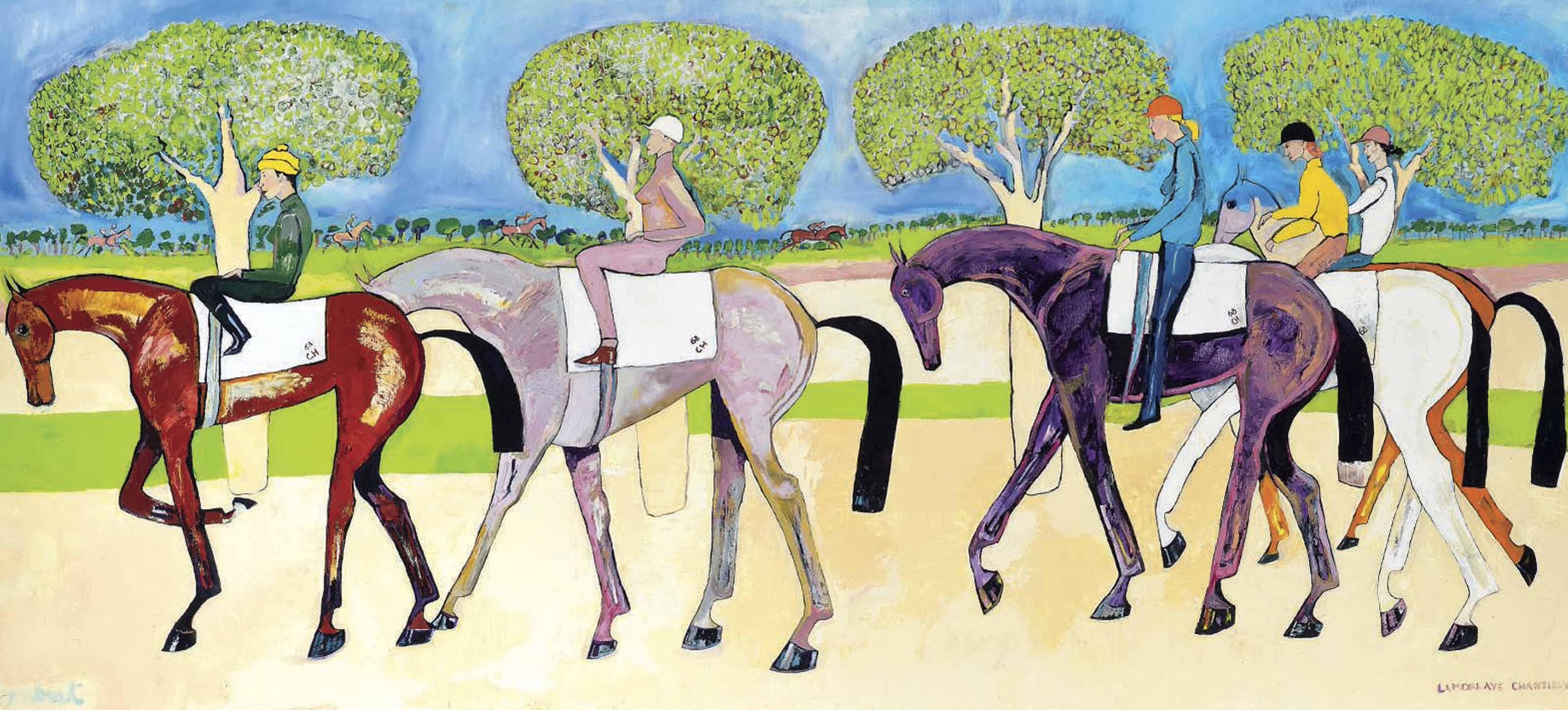 Elie Lambert - Return From The Gallops, Lamorlaye, Chantilly