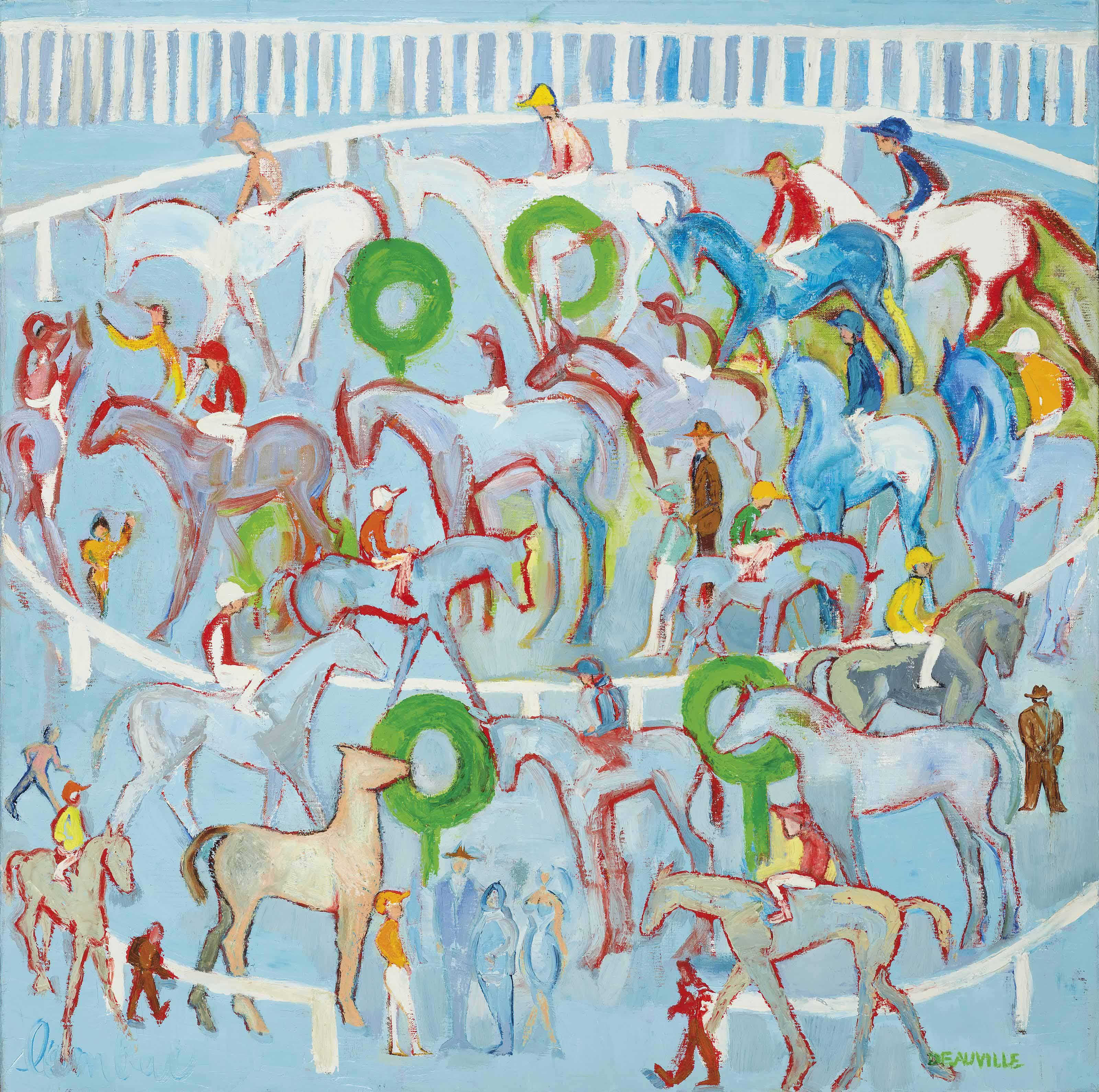 Elie Lambert - The paddock at Deauville