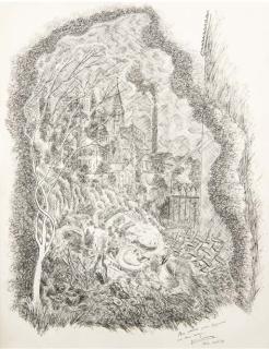 Elie Lascaux - Vue de Village