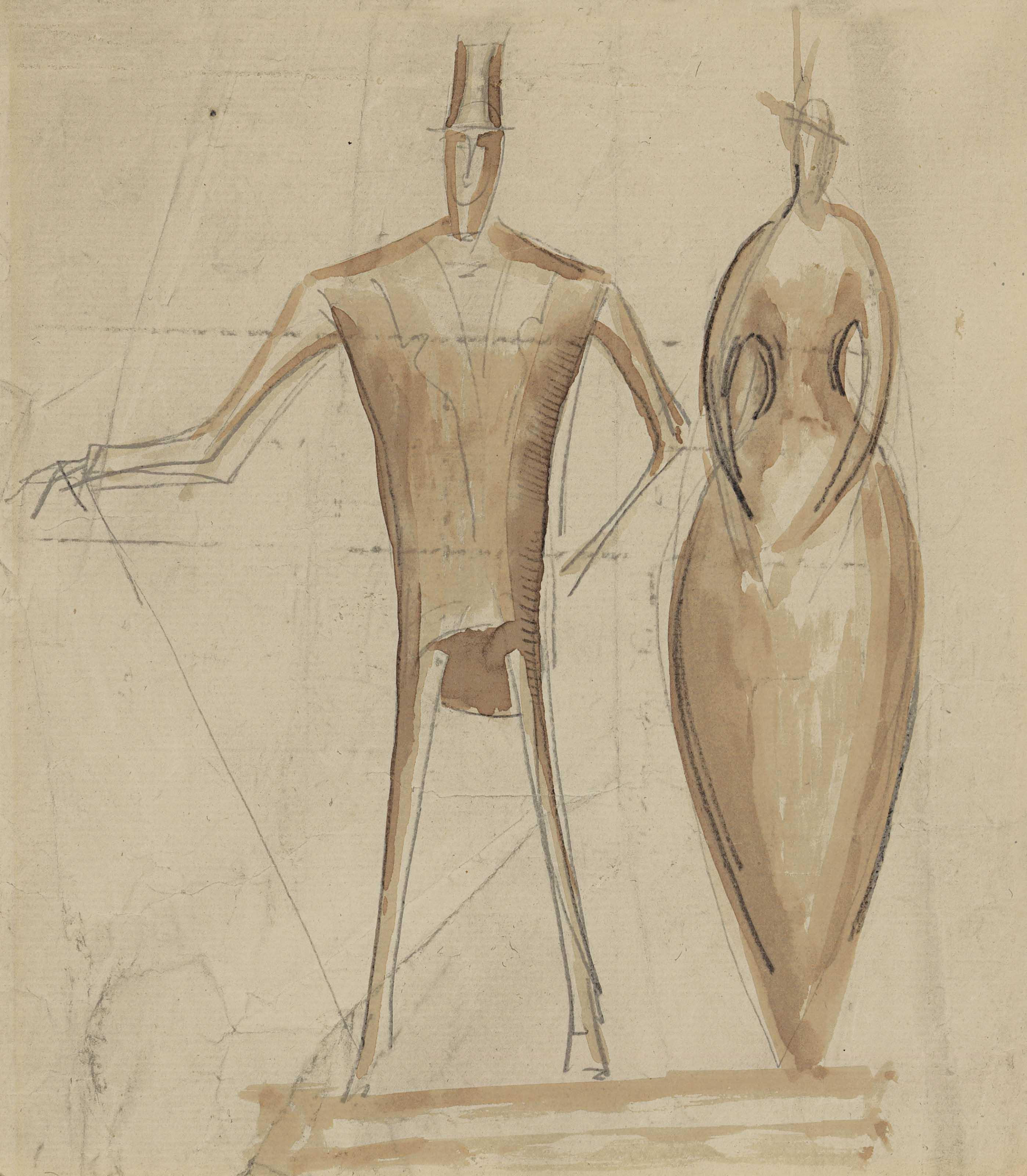 Elie Nadelman - Man and Woman