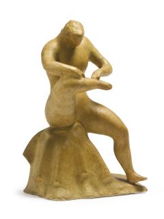 Elie Nadelman - Seated Woman As \'Spinario\'