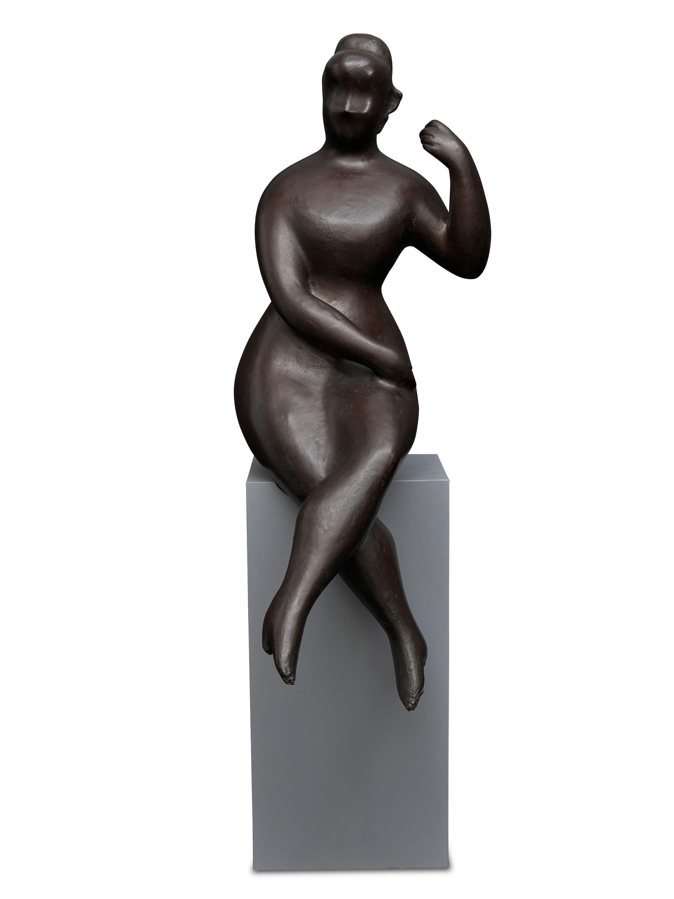 Elie Nadelman - Seated Woman with Raised Arm (Circus Woman)