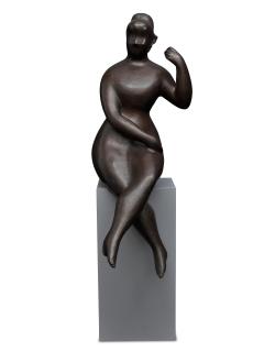 Elie Nadelman - Seated Woman with Raised Arm (Circus Woman)