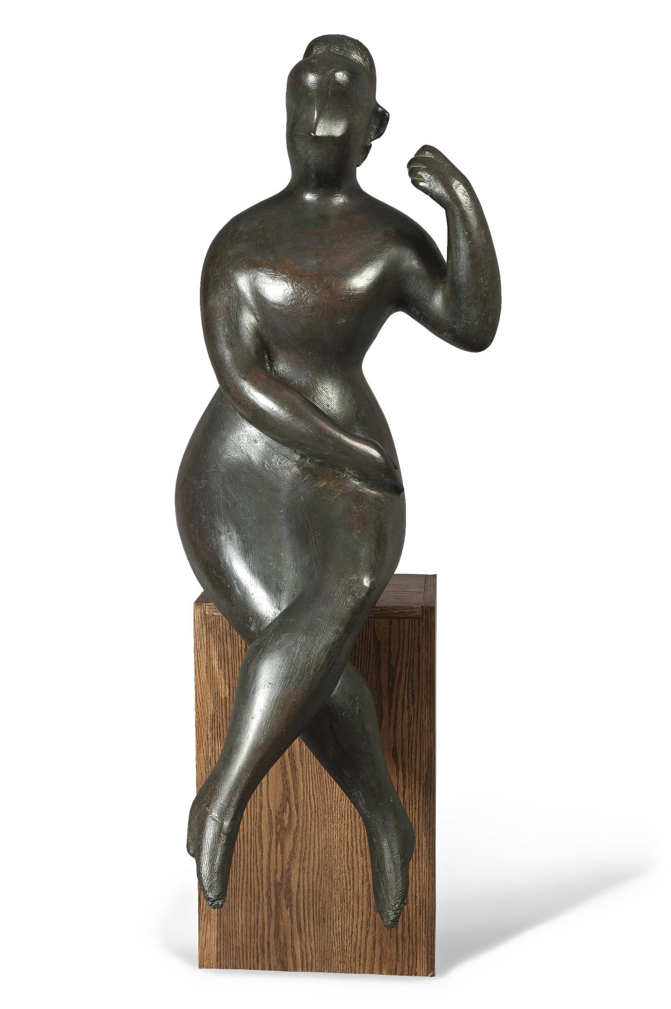 Elie Nadelman - Seated Woman With Raised Arm