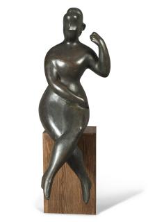 Elie Nadelman - Seated Woman With Raised Arm