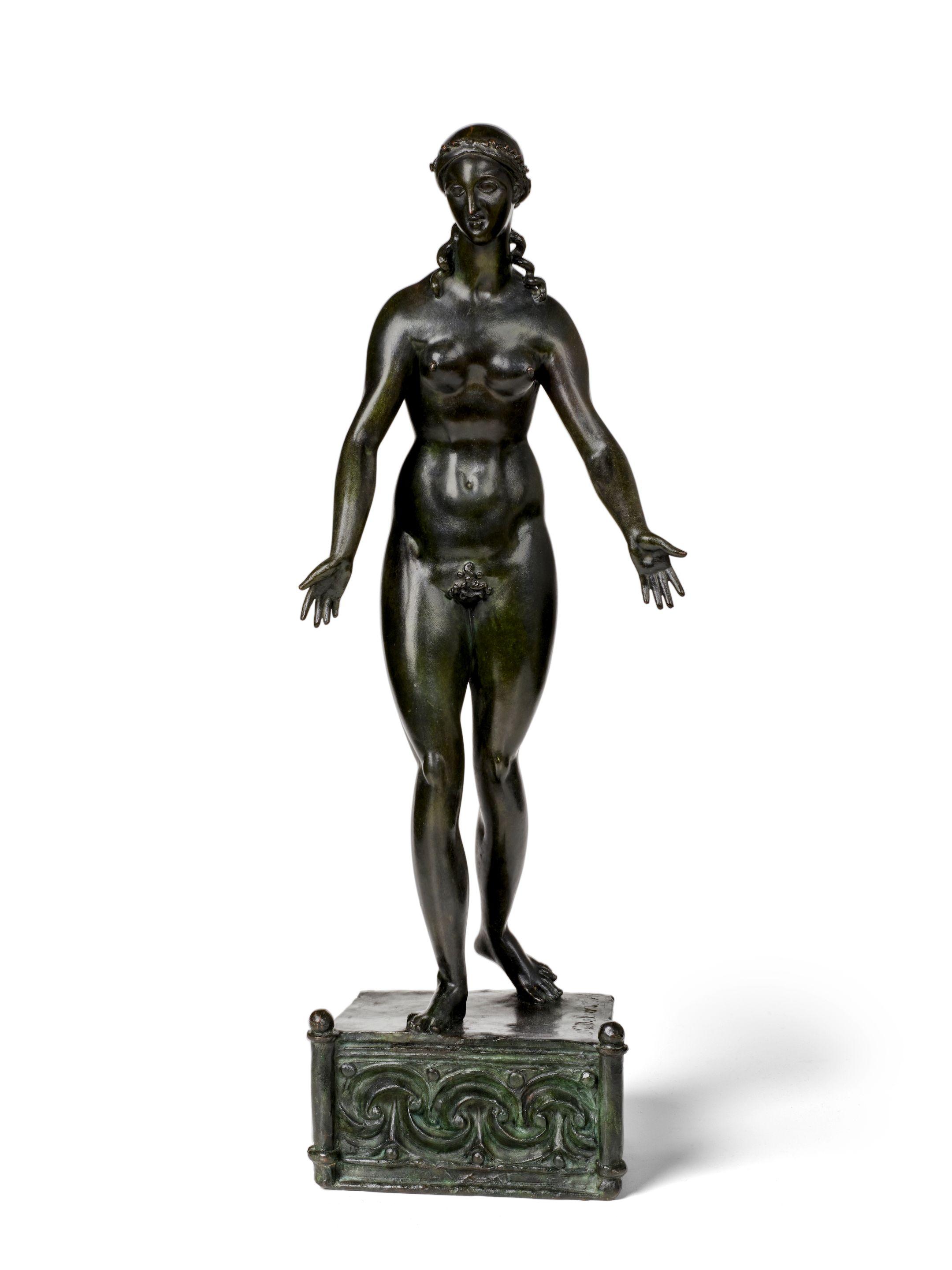 Elie Nadelman - Standing Female Nude on Modeled Base