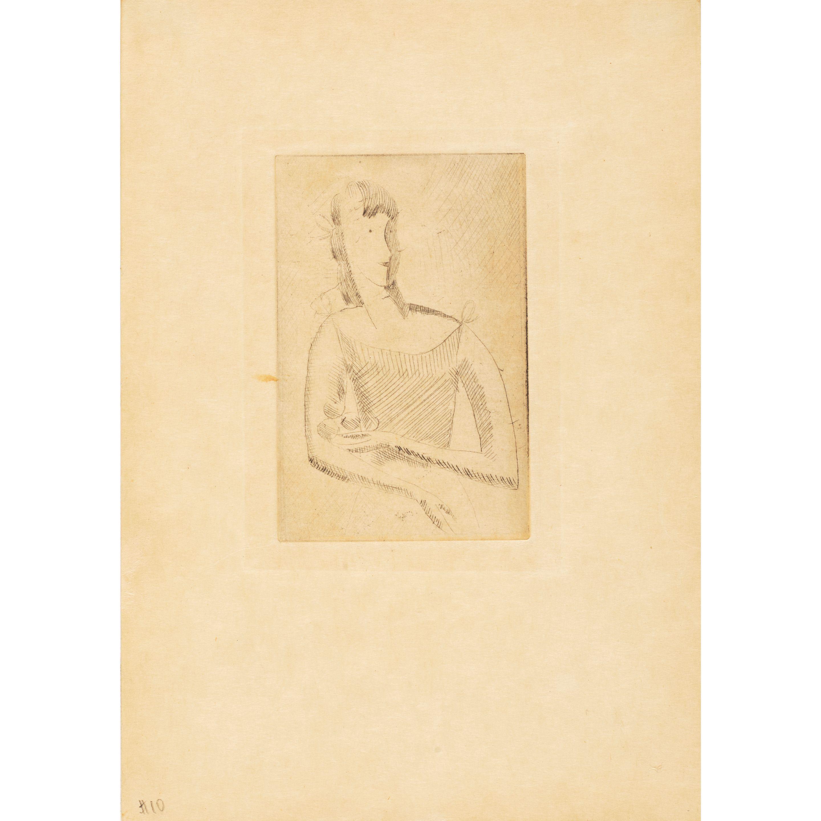 Elie Nadelman - Standing Woman, from The Drypoints of Elie Nadelman