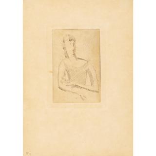 Elie Nadelman - Standing Woman, from The Drypoints of Elie Nadelman