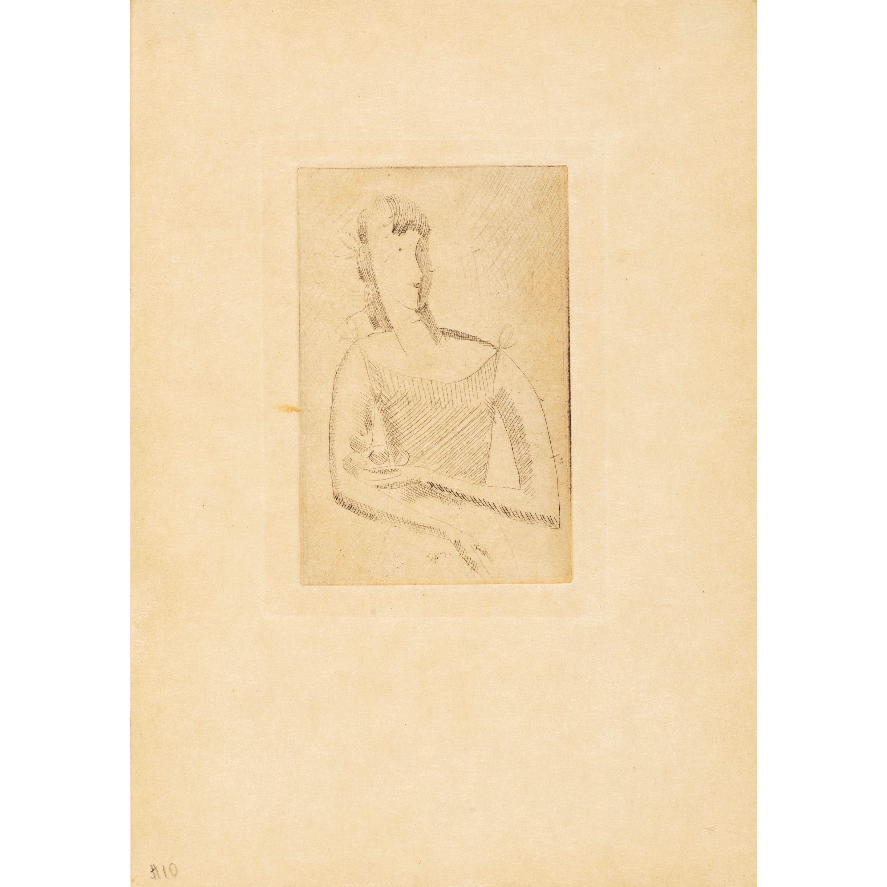 Elie Nadelman - Standing Woman, from The Drypoints of Elie Nadelman