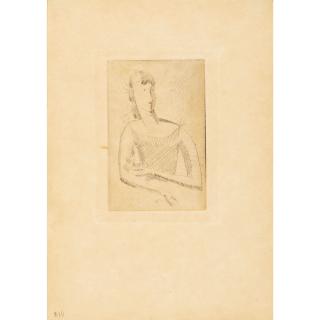 Elie Nadelman - Standing Woman, from The Drypoints of Elie Nadelman