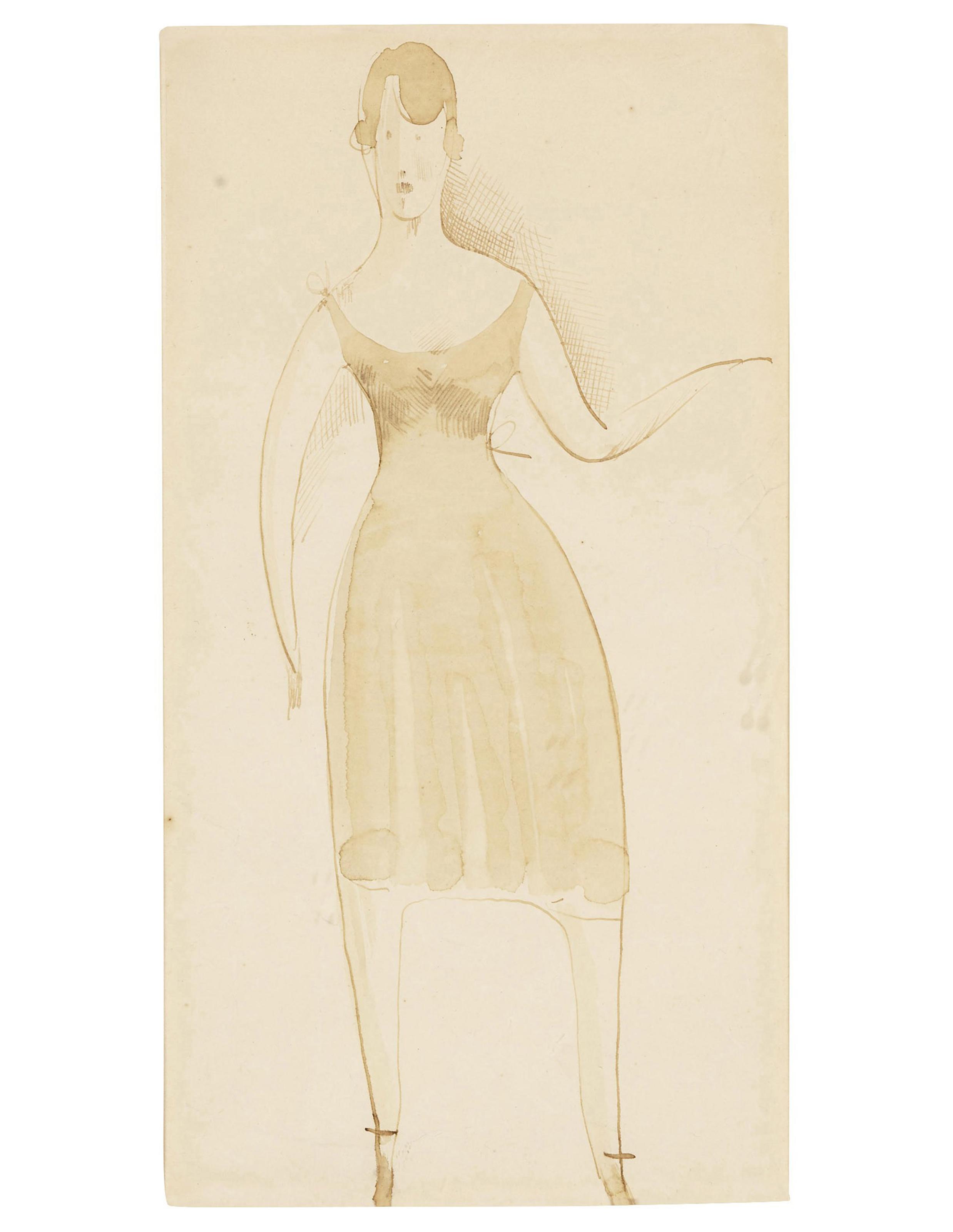 Elie Nadelman - Woman in a dress