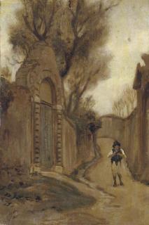 Elihu Vedder - Arco Scuro Near Studio Via Flaminia, Rome