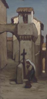 Elihu Vedder - Little Shrine, Subiaco, Italy