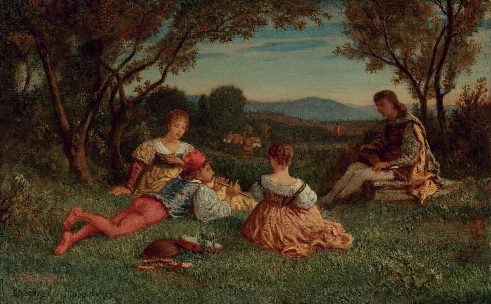 Elihu Vedder - Minstrels