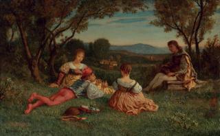 Elihu Vedder - Minstrels