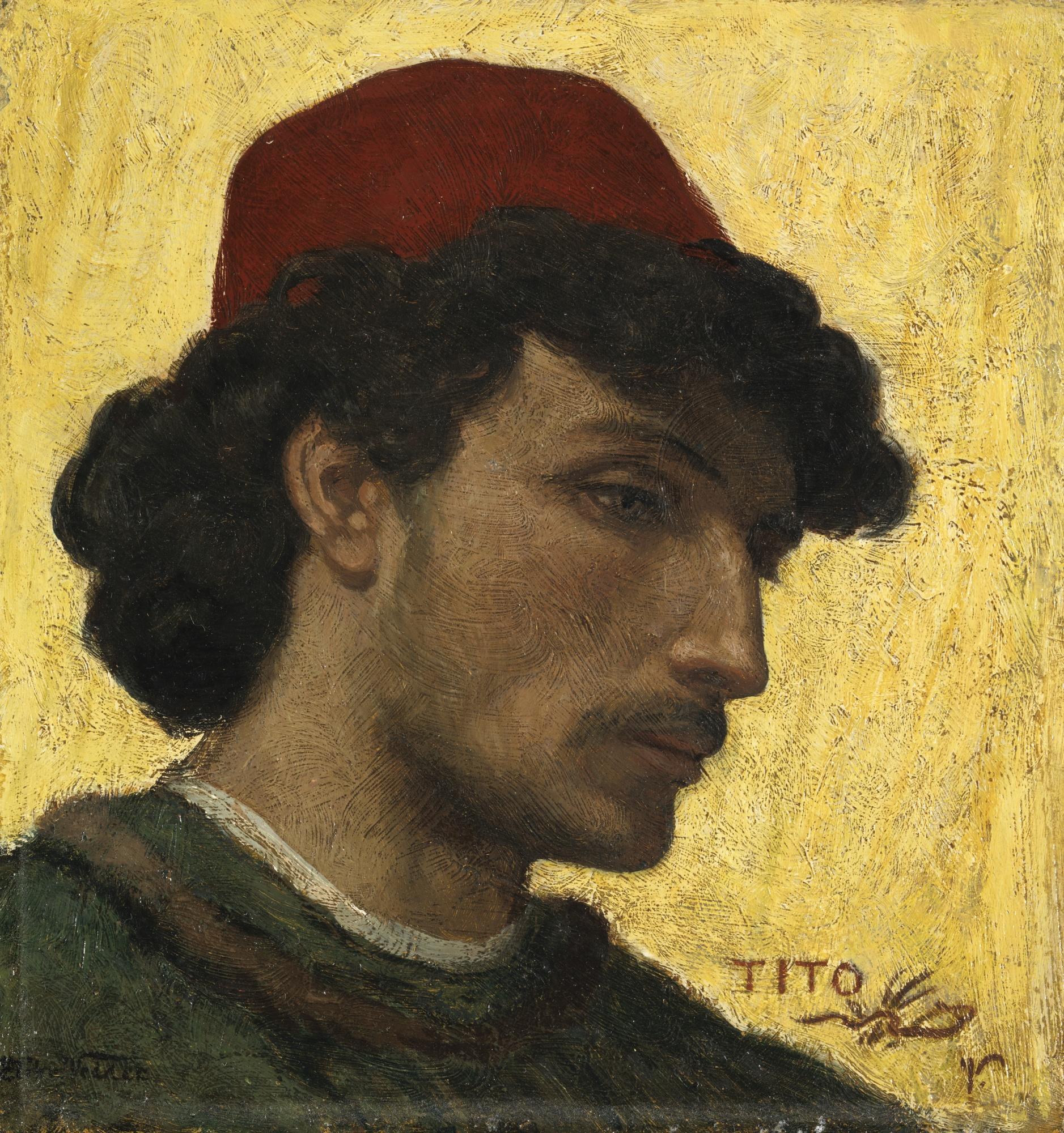 Elihu Vedder - Portrait Of Tito