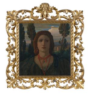 Elihu Vedder - The Coral Necklace, Italy