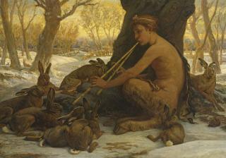 Elihu Vedder - Young Marsyas (Marsyas Enchanting The Hares)